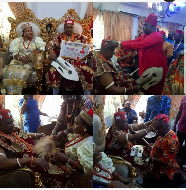 High Chief Eze Chukwudi Okparaku Crowned As The New Igbo Leader Of Abaranje Okerube Community.