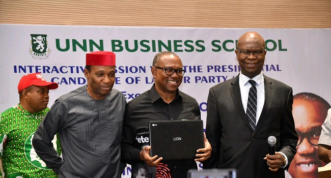 Peter Obi Holds Town Hall With UNN Students